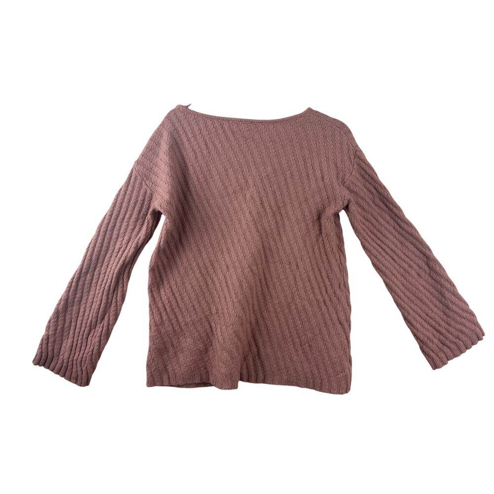Ann Taylor Alpaca Wool Blend Knit Sweater Pink Boat Neck Women's Small - Picture 3 of 10